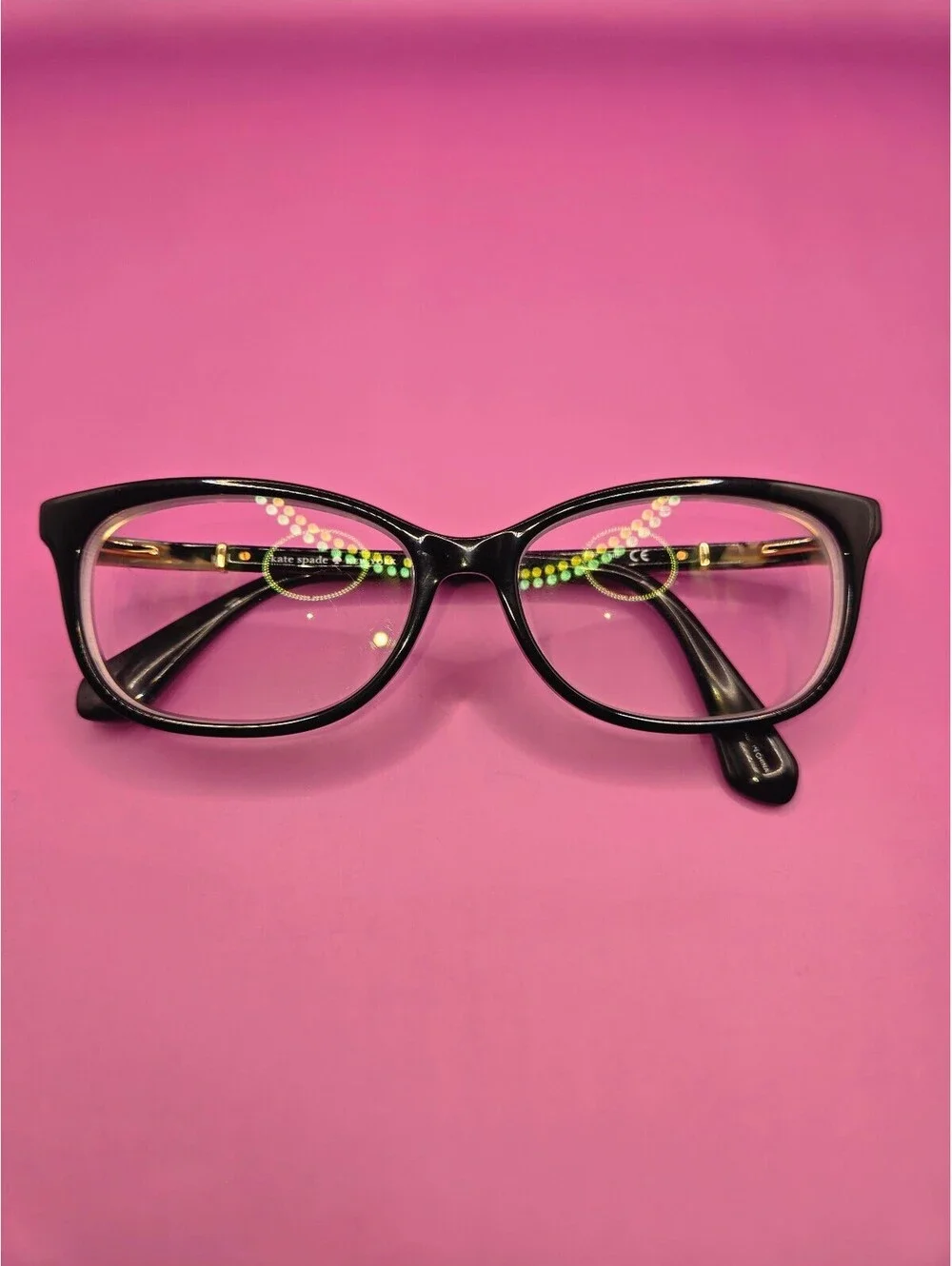 Kate Spade New York Kaileigh WR7 140 Black Rectangular Eyeglasses for frame